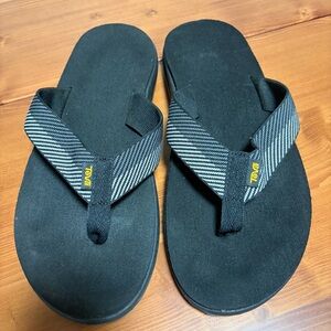Teva Men’s 11 Voya Flip Flop Black Gray Worn Once